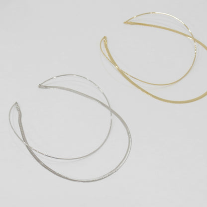 Layered Snake Chain Choker – Minimalist Brass Necklace | 8TTITTO8