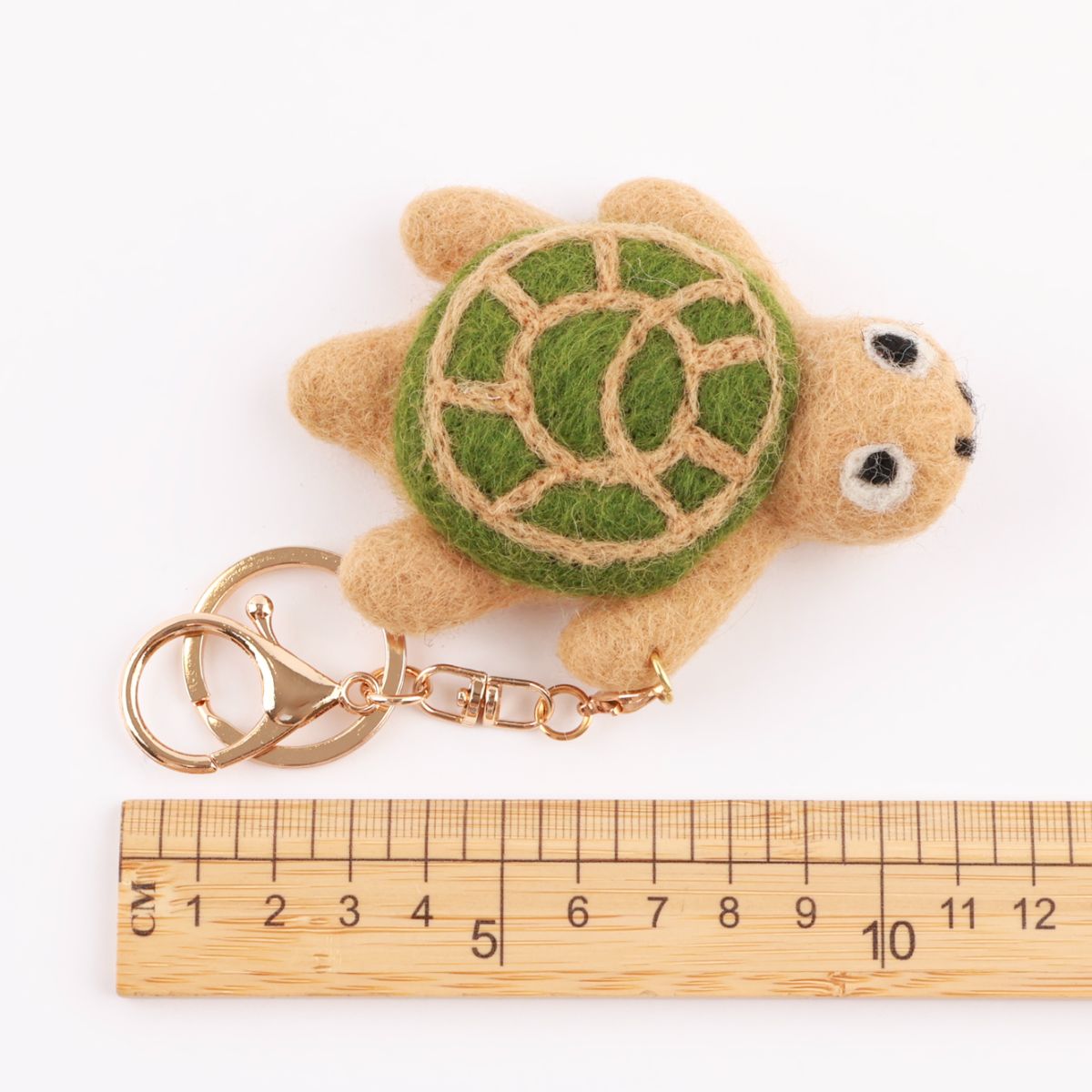 Handmade Nepal Wool Felt Animal Keychain - Cute Otter Red Panda Turtle Sheep | Unique Eco Gift