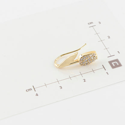 Asymmetric Tulip Ear Climbers - Gold