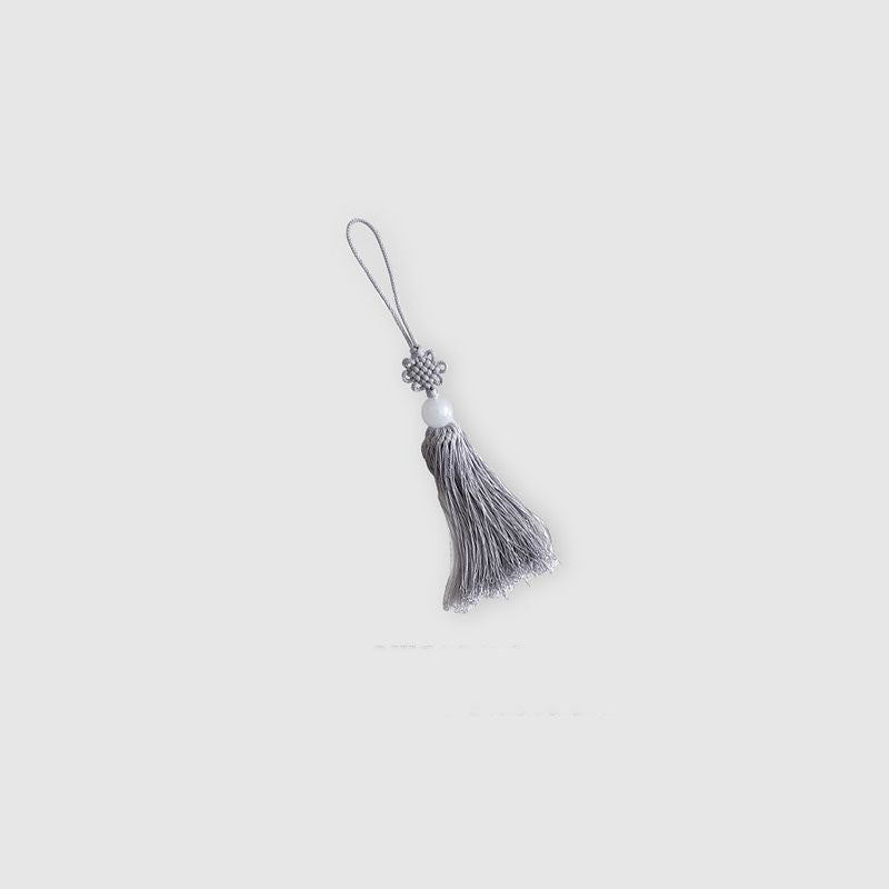 Korean Norigae Tassel Charm with Jade Bead Ornament