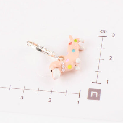 Dachshund Hoop Earrings – Playful Handcrafted Dog dangle