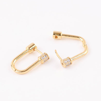 Mini Pavé Huggie Hoop Earrings (3 Colors)