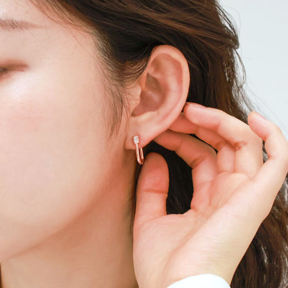 Mini Pavé Huggie Hoop Earrings (3 Colors)