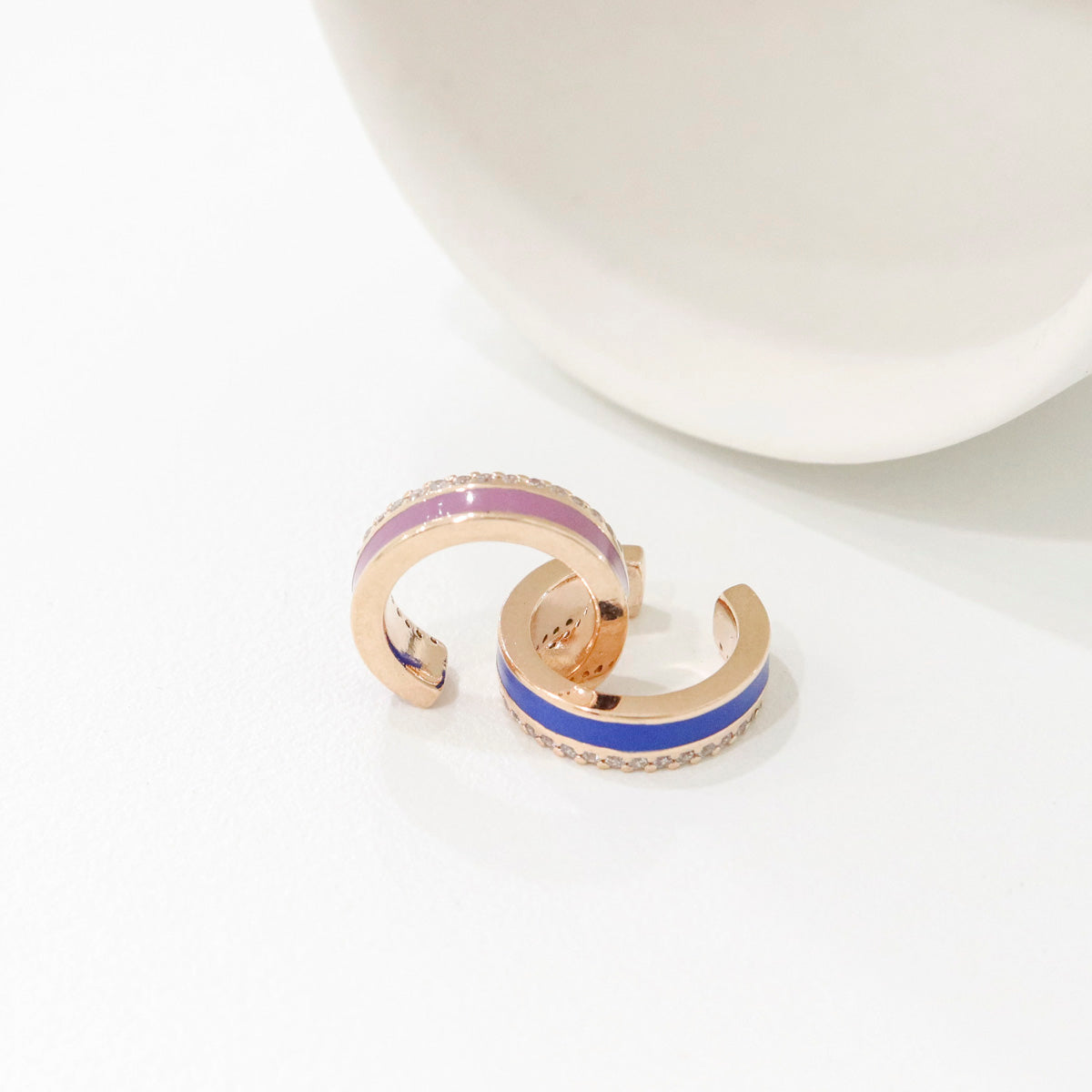 Cubic Zirconia Helix Cuff - Multi Color