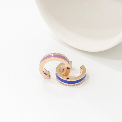 Cubic Zirconia Helix Cuff - Multi Color