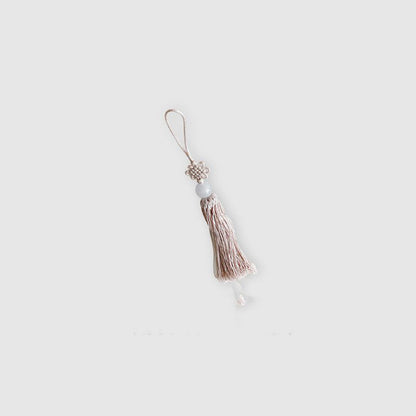 Korean Norigae Tassel Charm with Jade Bead Ornament