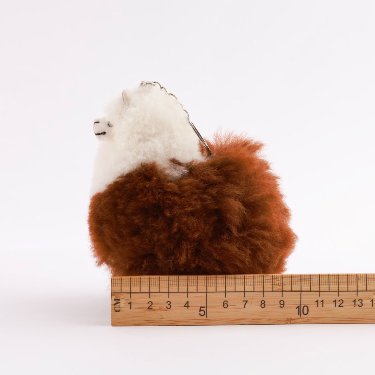 Handmade Real Alpaca Fur Keychain from Peru - 5 Colors Bag Charm