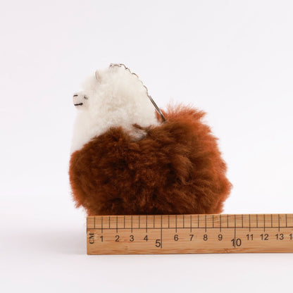 Handmade Real Alpaca Fur Keychain from Peru - 5 Colors Bag Charm
