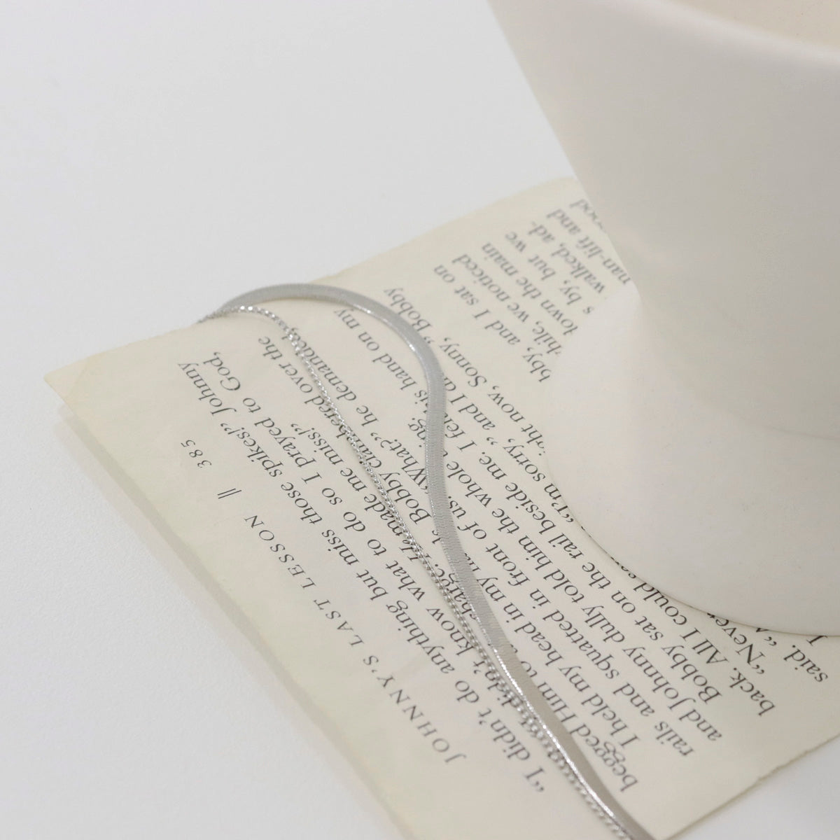 Layered Cross Pendant Necklace, Snake Chain & Box Chain Layered Necklace