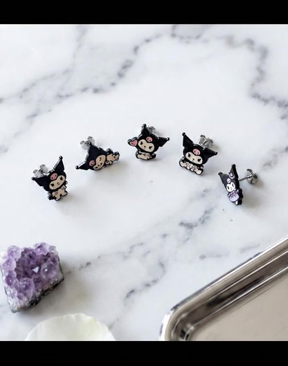 Sanrio Kuromi Enamel Stud Earrings - Surgical Steel 5 Designs