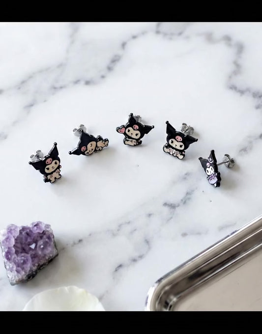 Sanrio Kuromi Enamel Stud Earrings - Surgical Steel 5 Designs