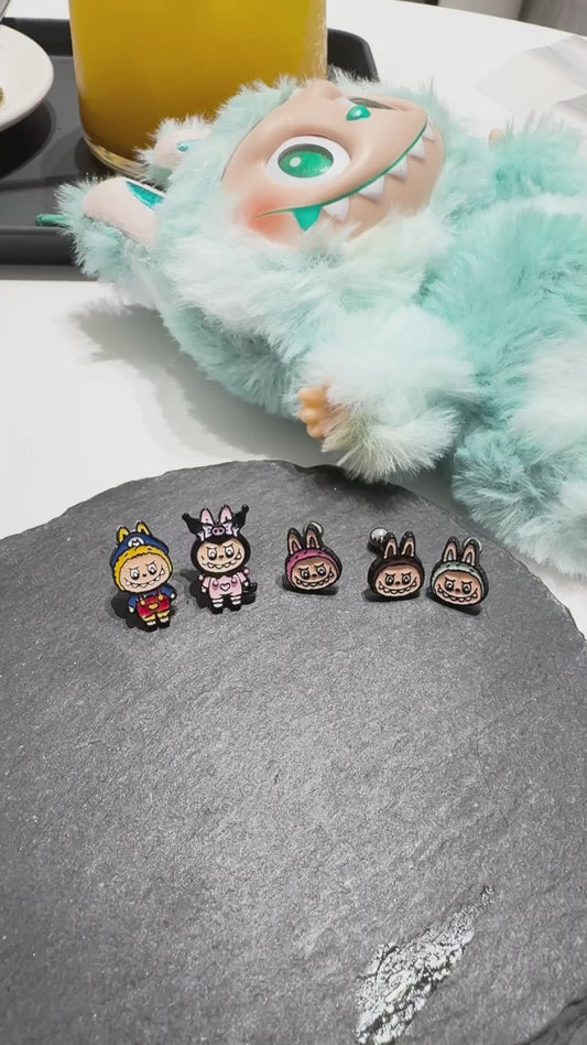 Labubu Bunny Barbell Cartilage Earring - Surgical Steel